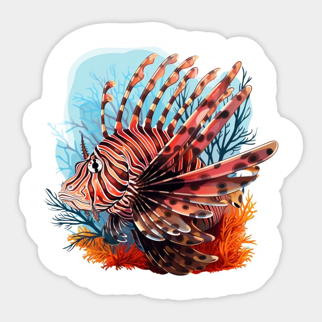 Lionfish Sticker by zooleisurelife